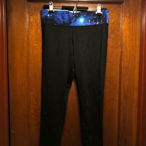 Lightly used PINK galaxy yoga leggings